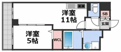 VITA荒本【6階】の間取り