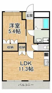 ルーラル・パラス【1階】の間取り