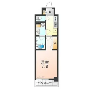 CAVANA九条烏丸【7階】の間取り