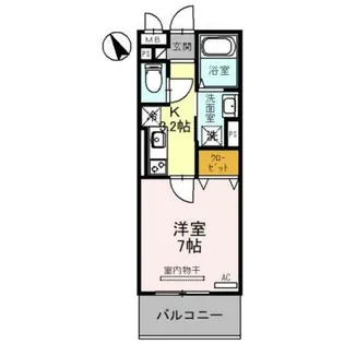 Crescere洛北【2階】の間取り