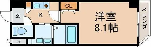 AHマンション泉【7階】の間取り