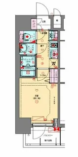 プレサンス松屋町ヴェルデス【13階】の間取り