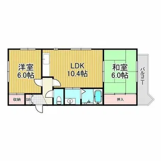 ハイツ・タナカ【2階】の間取り