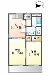 エクセレンスハイム【202号室】の間取り