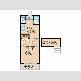 サンライズ京町【203号室】の間取り