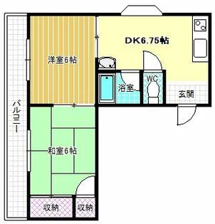 コーポイン松原【3階】の間取り