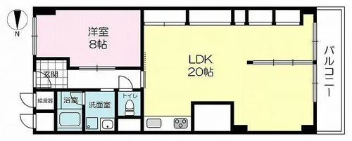 日商岩井高槻マンション【3階】の間取り