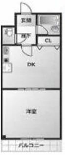 エトワールえびす【8階】の間取り