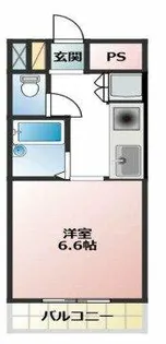 1Kの間取り画像