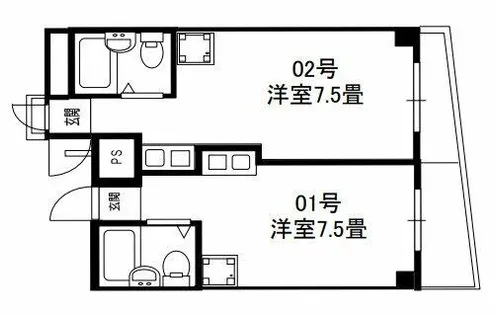サンクス林【1階】の間取り
