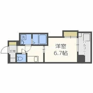 ファーストフィオーレ本町イースト【10階】の間取り