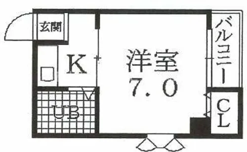 シャトレ文の里【4階】の間取り