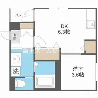 ハーモニーテラス小路東Ⅲ【2階】の間取り