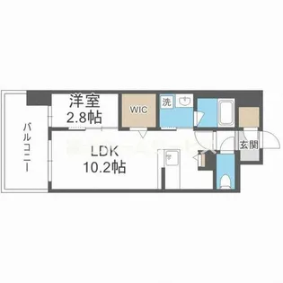 リヴェント難波サウス【2階】の間取り