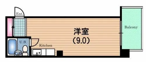 桜川コーポ【6階】の間取り