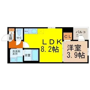 ハーモニック北原【1階】の間取り