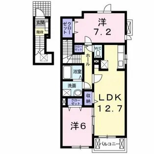 エアリースクエアⅡ【2階】の間取り