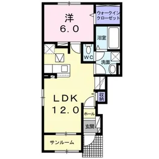 ヒールコートⅡ【1階】の間取り