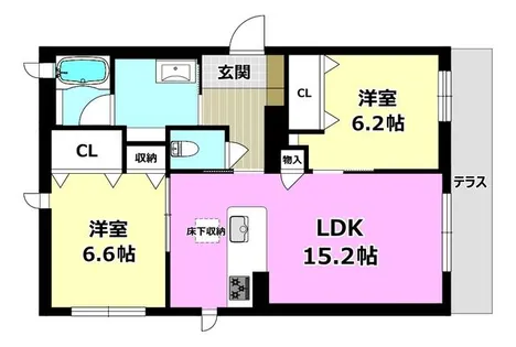 シャーメゾン アンテナーティ 水尾【1階】の間取り