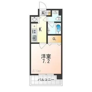 グランドパレス西大路【2階】の間取り