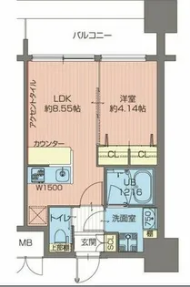 大阪府大阪市都島区大東町1丁目【マンション】の間取り