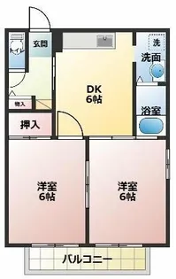 ガーデンハイツC【201号室】の間取り