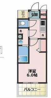 エスリード大阪イーストエッジ【3階】の間取り