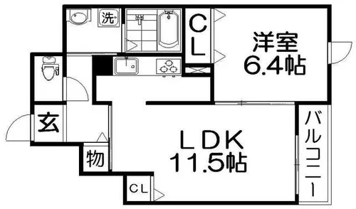 グラン ヴィオレI【3階】の間取り