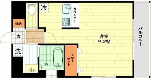レオンコンフォート新梅田【7階】の間取り