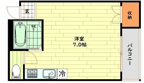 大阪府大阪市浪速区恵美須西3丁目【マンション】の間取り