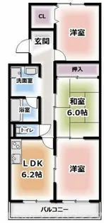 マーブルコート【2階】の間取り
