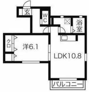 フォレストメゾン天白渓【1階】の間取り