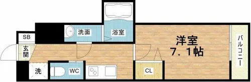 L-IDEA MINAMIHORIE【9階】の間取り