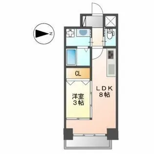 ヴァンクール(Vainqueur【8階】の間取り