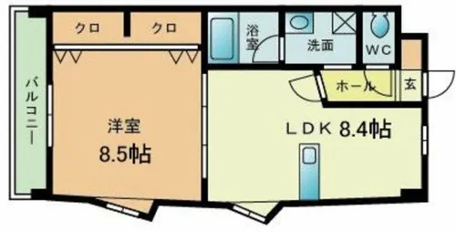 浅野ベイタワー【7階】の間取り