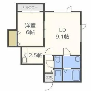 クリエート麻生【302号室】の間取り