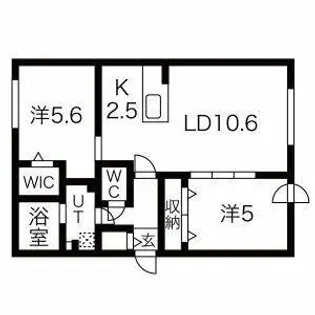 Elysee313【2階】の間取り