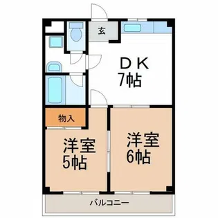 青山マンション【3階】の間取り
