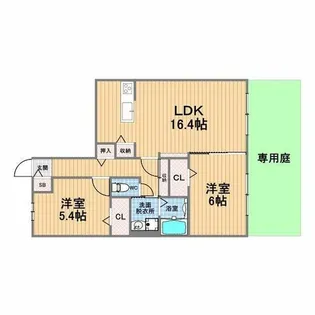 WELL HAPPY【1階】の間取り