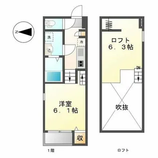 ルミエールHS【1階】の間取り
