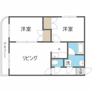 YMノース28【202号室】の間取り