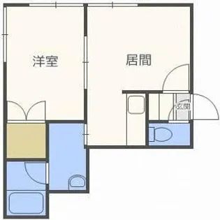 GATE33【105号室】の間取り