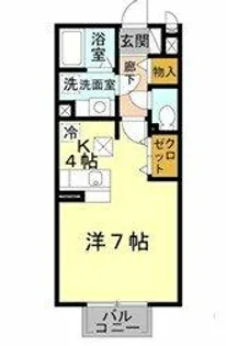 メゾンエスポワール【102号室】の間取り