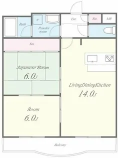 アルブル【4階】の間取り