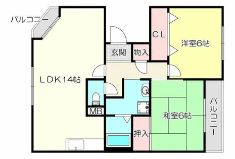 さくら館【3階】の間取り