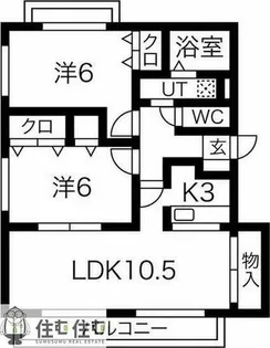 レイクヒルアミリ【201号室】の間取り