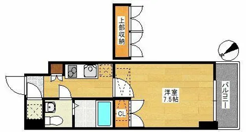 CLUBORIENTNo70HARBORSOUTHTOWER【14階】の間取り