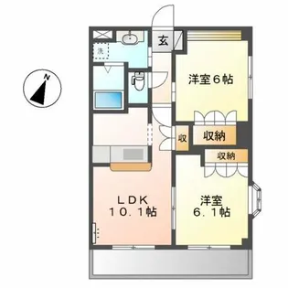 ルミナスハイム【2階】の間取り