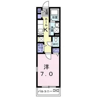 ルッチェ北山【5階】の間取り