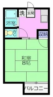 エレガンスハイツ金子【201号室】の間取り